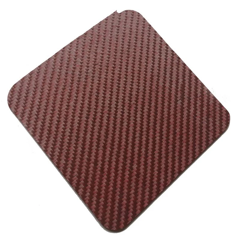 Red Gold Line Carbon Fiber Plate